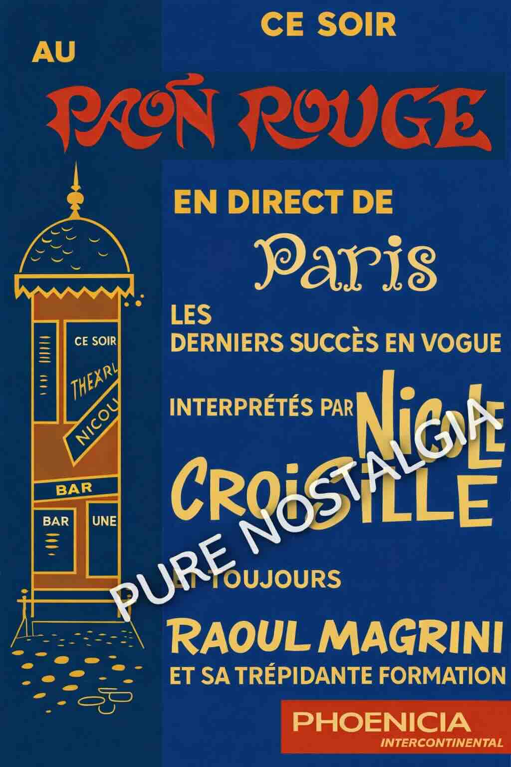 Paon Rouge Nicole Croisille