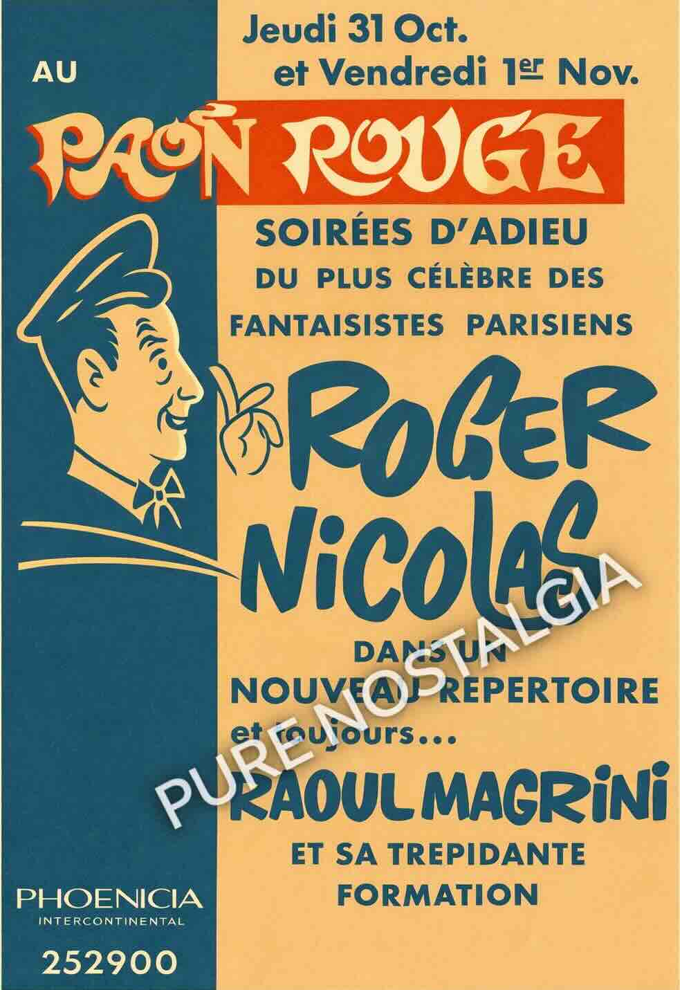 Paon Rouge Roger Nicolas