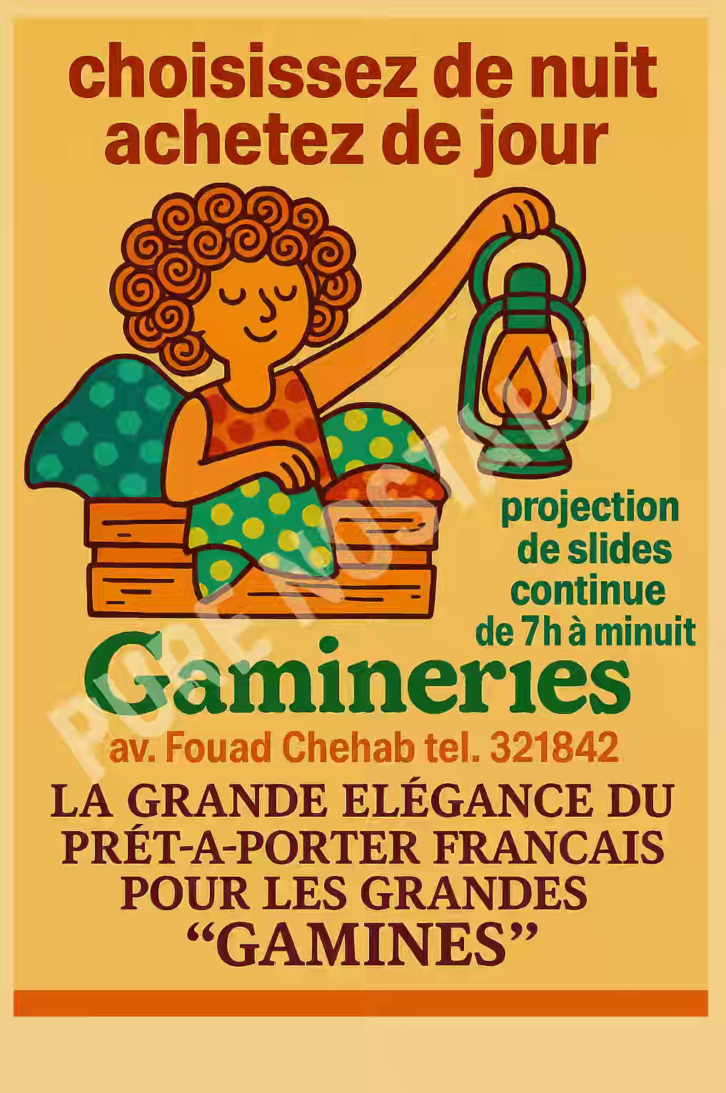 Gamineries. "Choisissez de nuit, achetez de jour"